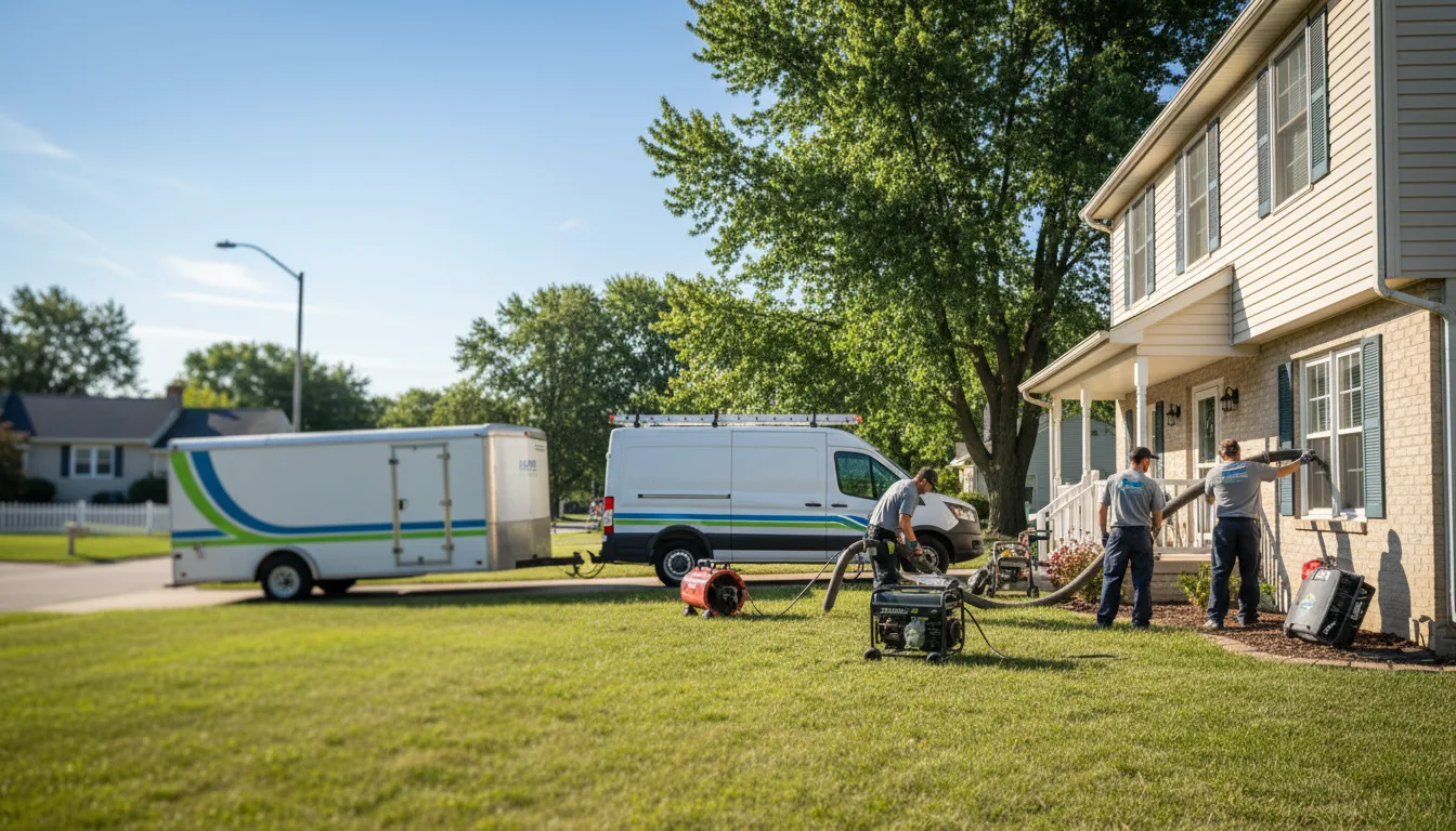 Flooded Basement Restoration And Cleanup With Repair in Mishawaka, IN near me